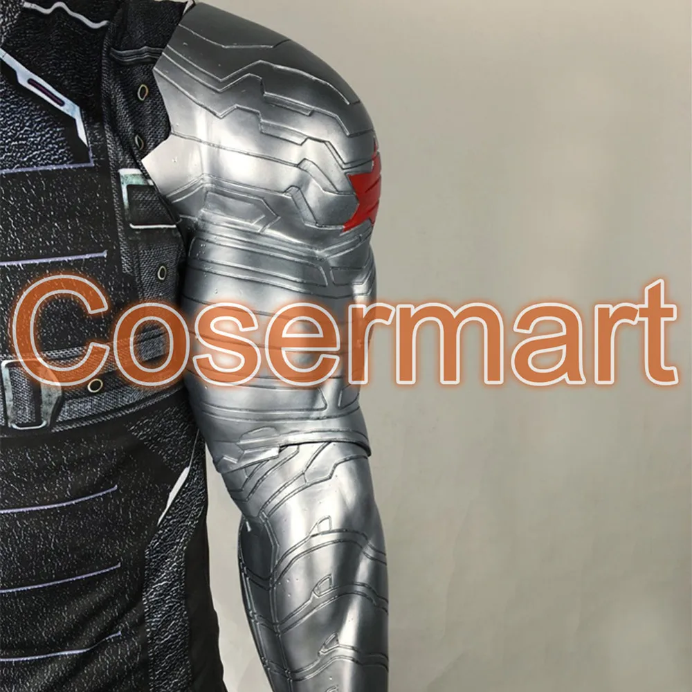 2016 New Winter Soldier Arm Captain America 3  Bucky Barnes Arm Cosplay Avengers High Level Latex Man Hot Sale