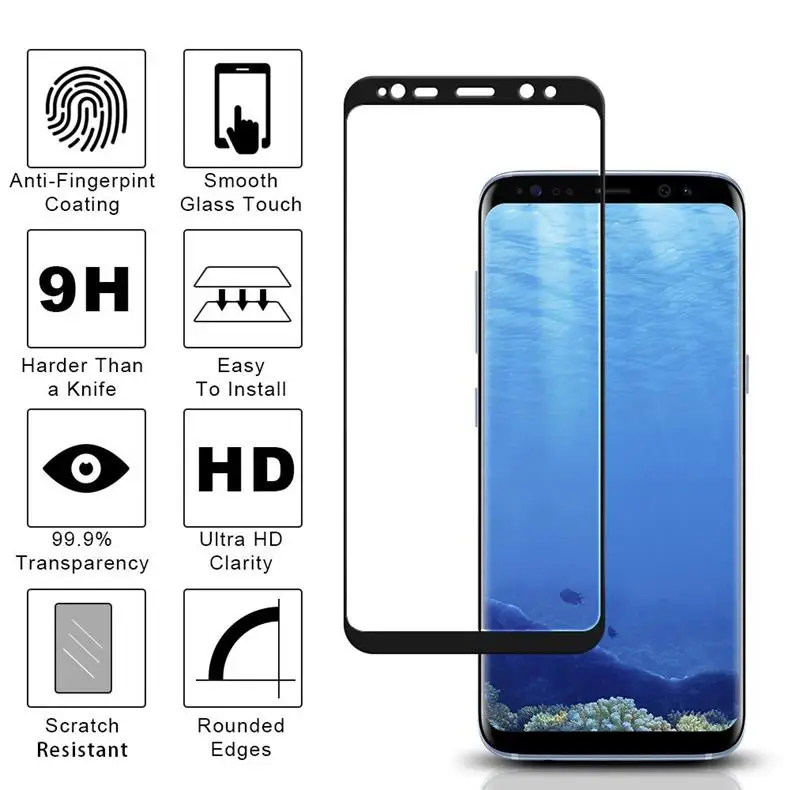 3D закаленное стекло для samsung Galaxy A8 полное покрытие 9H защитная пленка Взрывозащищенная Защита экрана для SM-A530 A530F