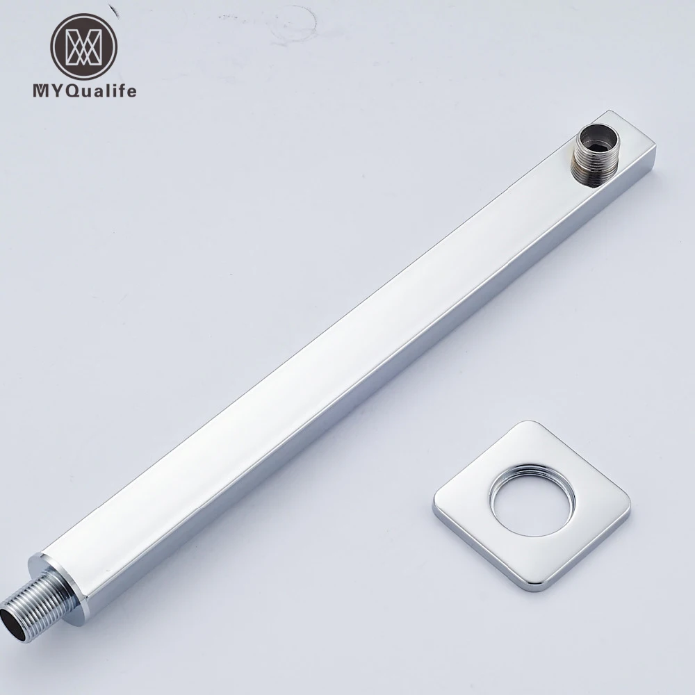 Us 1224 49 Offchrom Poliert Wandhalterung Platz Showerhead Halter Dusche Arm Duschkopf Rohr In Brausearm Aus Heimwerkerbedarf Bei Aliexpress