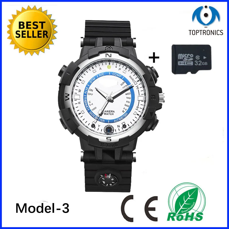 

high qualiy fashion Outdoor Watch - 720p Camera, HD Video, 30FPS, 32GB Memory