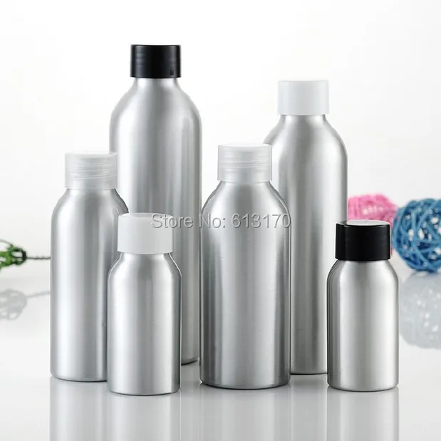 

50pcs 40ml,50ml,100ml,120ml,150ml,250ml Aluminium Screw Cap Bottle Empty lotion Bottles Makeup Cosmetic Packaging