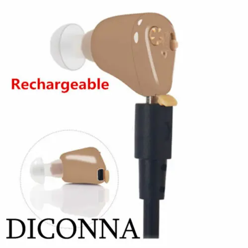 Single Rechargeable Digital Sound Enhancement Mini In Ear Hearing Aid Adjustable Tone Deaf Volume Amplifier Ear Assistance