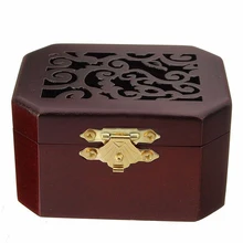 Горячая Распродажа Классическая восьмиугольная музыкальная шкатулка Woody wind up