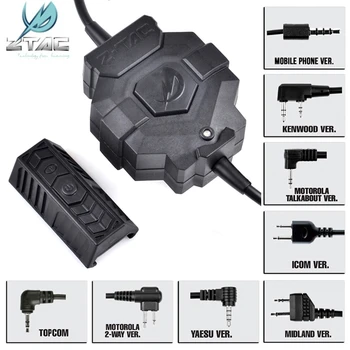 

Z-Tactical Z123 Ztac Style Wireless Tactical PTT Adapter Airsoft Military Hunting Push To Talk Headset Accessory