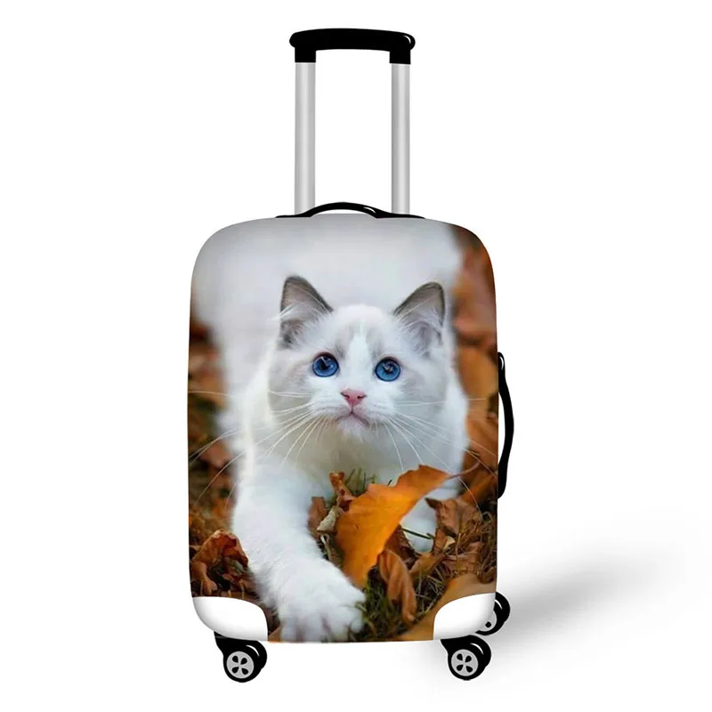 Королева стиль кошка Обложка для печати для чемодана пылезащитный сплошной цвет Дорожный багажный чехол подходит для 18-30 дюймов чемодан - Цвет: 6811
