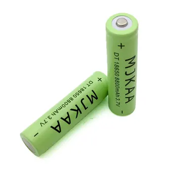 

MJKAA 4pcs/lot New 8800mAh 3.7V Li-ion Lithium Battery 18650 Rechargeable Battery with PCB for Laser Pen Flashlight Torch