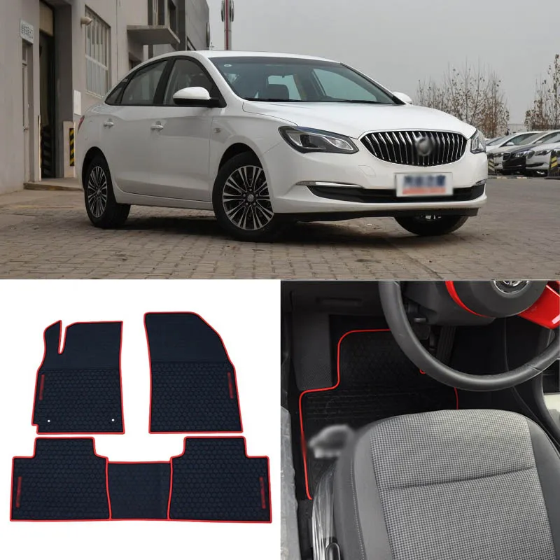 

High Quality Full Set All Weather Heavy Duty Black Rubber Floor Mats For Buick Excelle GT