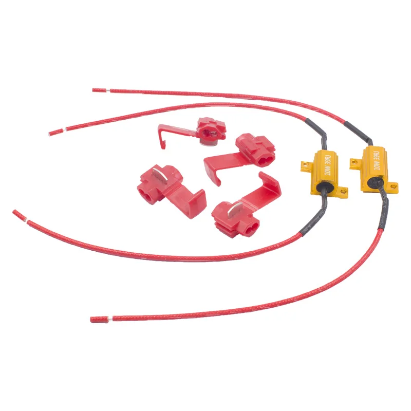 KELIMI Add-on 10 Вт 39RJ 25 Вт 8Ohm 50 Вт 6Ohm нагрузочный резистор светодио дный ных ксеноновых фар DRL противотуманных фар проводной компенсатор, декодер