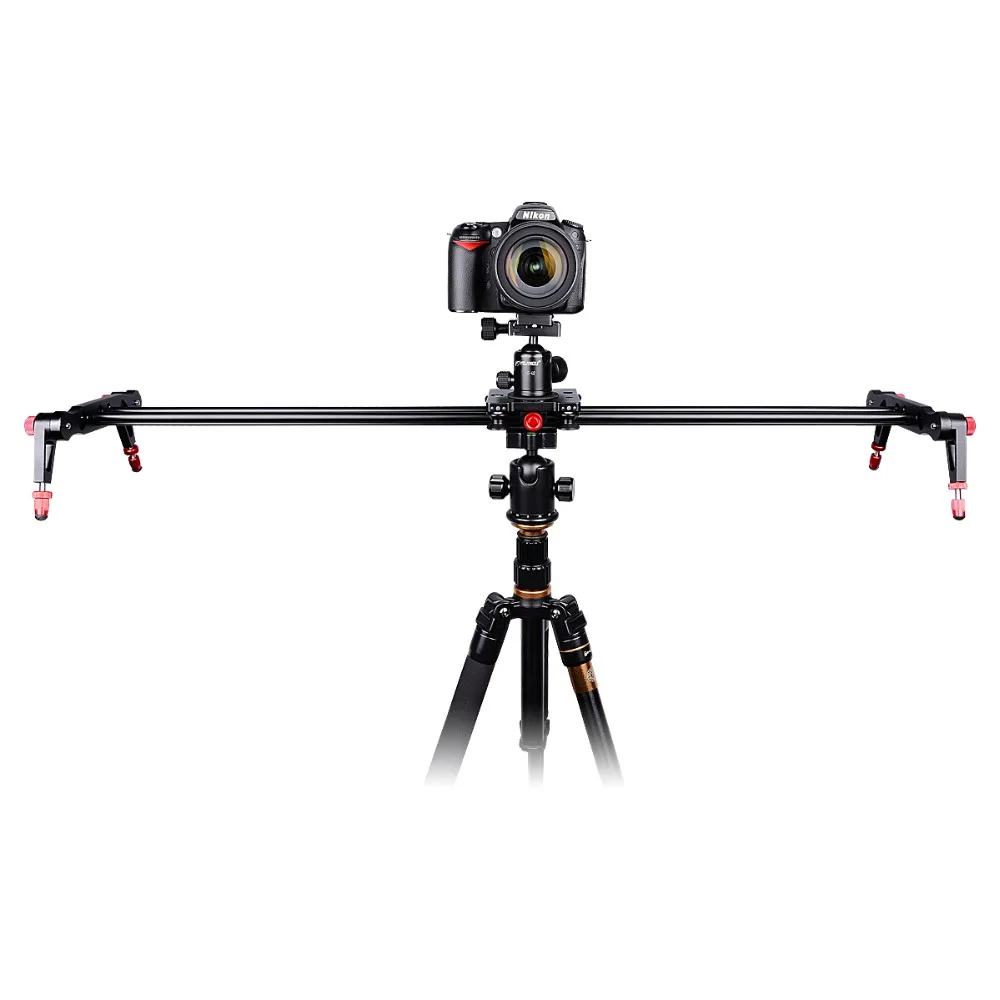 YELANGU 24"/60cm Ball Bearing Camera Slider Rail System for DSLR Phone