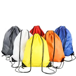 Bolso de Poliéster Bolsillo con Cordón de Compras Bolsa de Almacenamiento de Nylon Mochila Deportiva Bolso con Cordón Bolsa de Viaje Color Aleatorio Bolso de Poliéster Bolsillo con Cordón de Compras Bolsa de Almacenamiento de Nylon Mochila Deportiva Bolso con Cordón Bolsa de Viaje Color Aleatorio