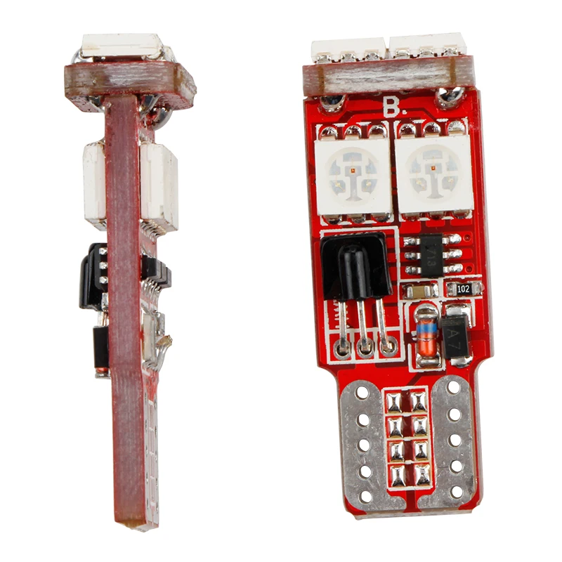 OKEEN 2 шт. Canbus красный зелёный синий T10 6smd 5050 светодиодный автомобильный светильник