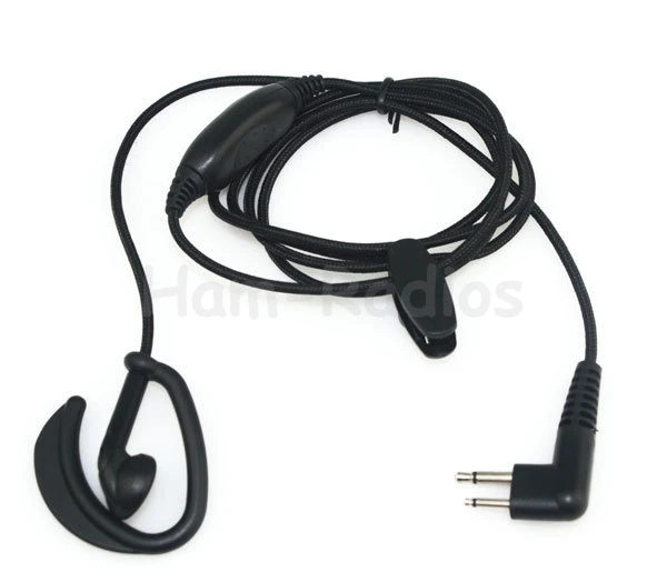 2 Pin Braided Rope earpiece Headphone for Motorola Radio Two-way Radios GP88 GP300 GP2000 P040 PRO1150 EP450 EP350 Hot Black