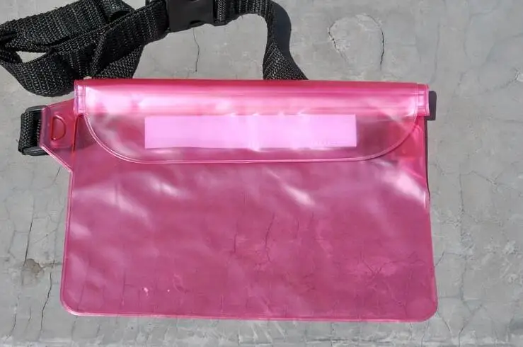 Водонепроницаемый плавательный дрейфующий Дайвинг поясная сумка Подводный сухой наплечный рюкзак Водонепроницаемый пояс карманная сумка - Цвет: Rosered
