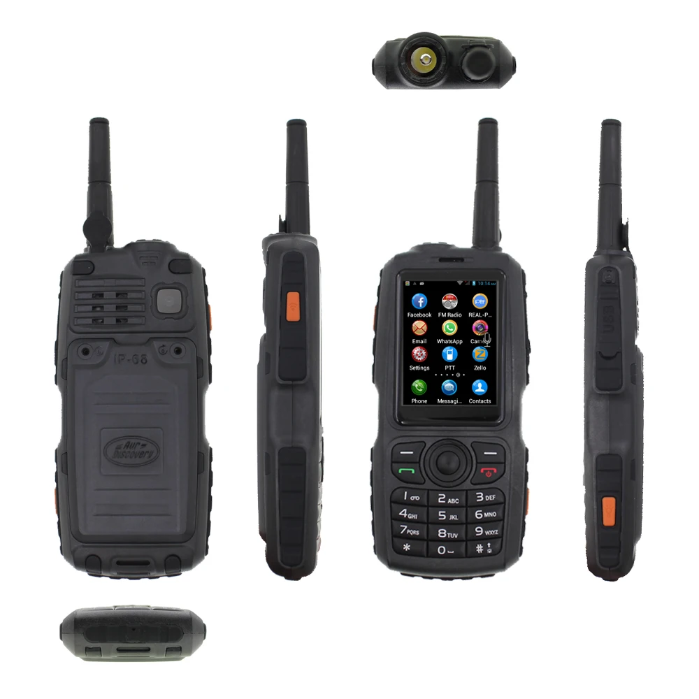 2 шт. мобильный телефон на андроиде anysecu A17 Водонепроницаемый IP67 gps Zello PTT 3g сетевой