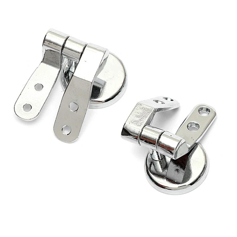Alloy Replacement Toilet Seat Hinges Mountings Set Chrome with Fittings Screws For Toilet Accessories