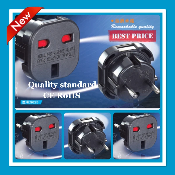 

Universal Travel UK EU Euro AC Power Charger Adapter Converter Socket Black