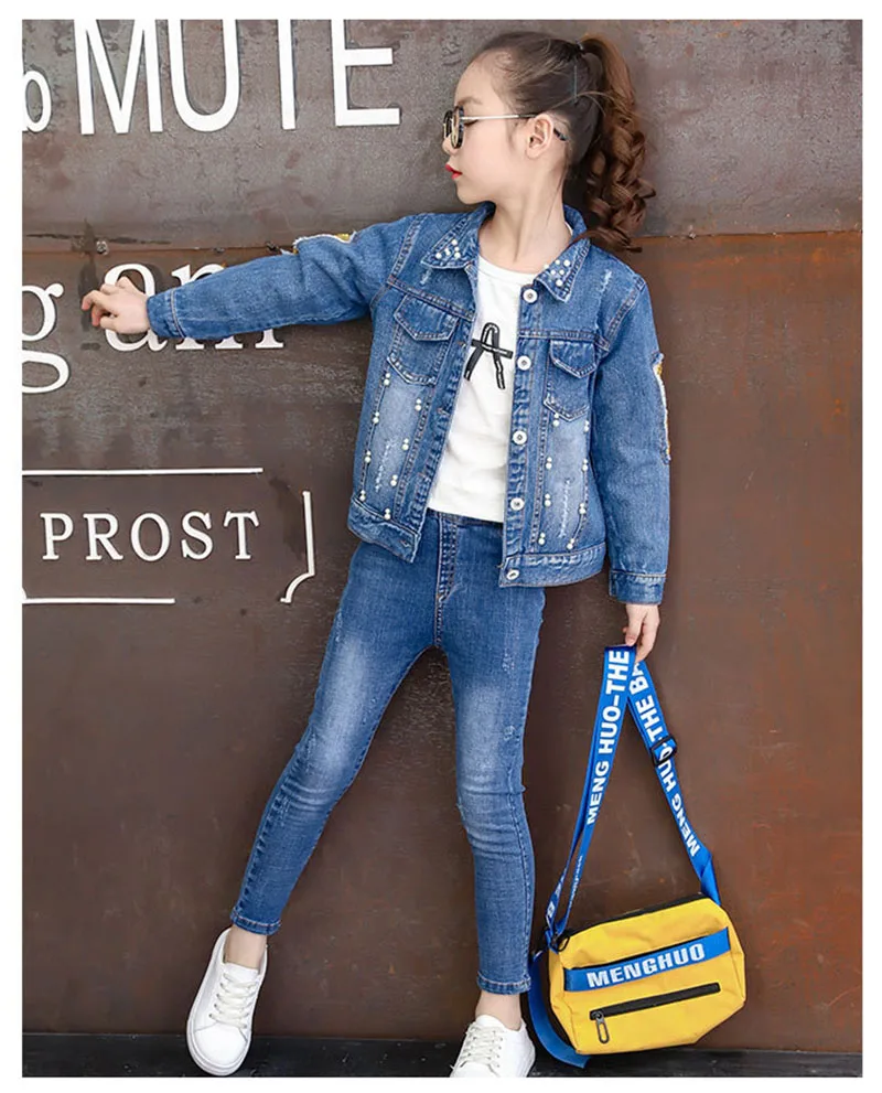 teenage girls denim butterfly jackets for kids outwear children coat girls sweaters children clothes (1)