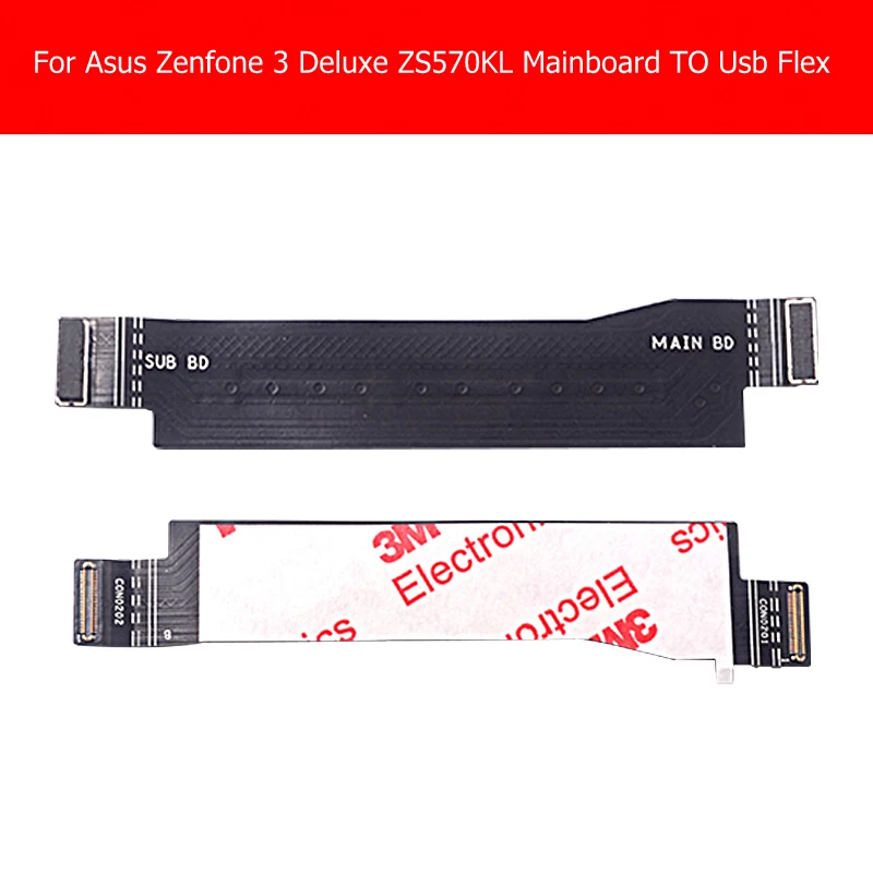 Geniune USB зарядное устройство для материнской платы гибкий кабель Asus Zenfone 3 Deluxe ZS570KL