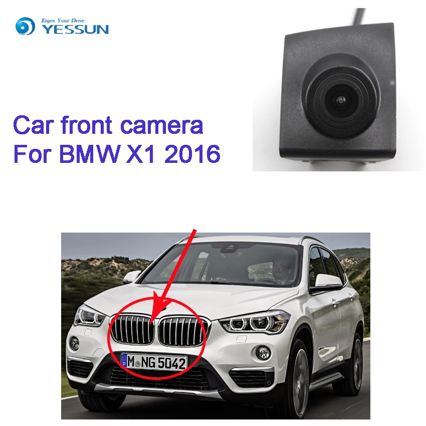

YESSUN CCD HD Car Front View camera for BMW X1 2016 car forward positve view hd camera waterproof wide angle night vision