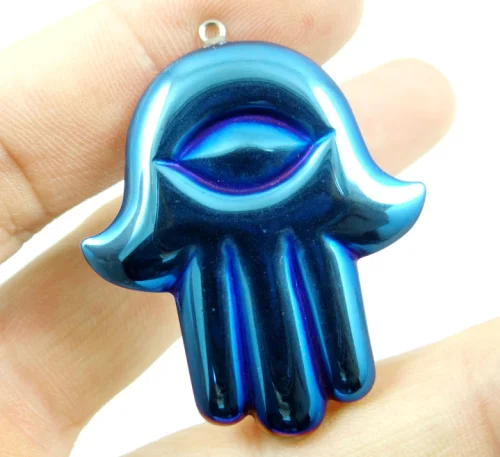 Натуральный кварцевый кристалл титана гематит ручной работы драгоценный камень