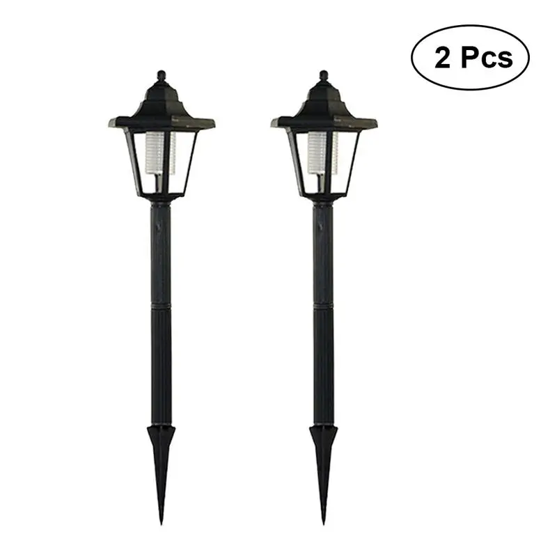 

2Pcs Solar Powered LED Light Solar Waterproof Standing Panel Landscape Lights For Pathway Landscape Garden Outdoor Patio Yard