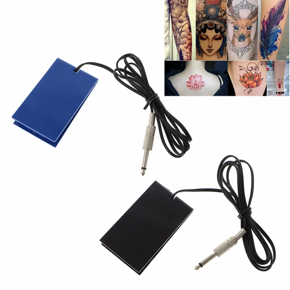 1 قطعة 10.3x6 سنتيمتر الوشم التيار الكهربائي دواسة القدم Footswitch المهنية ماكينة رسم الوشم التجميلي تحكم سلك طول 145 سنتيمتر الأسود /الأزرق 1 قطعة 10.3x6 سنتيمتر الوشم التيار الكهربائي دواسة القدم Footswitch المهنية ماكينة رسم الوشم التجميلي تحكم سلك طول 145 سنتيمتر الأسود /الأزرق