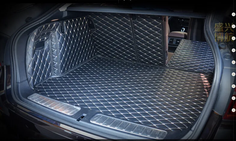 Специальные коврики для багажника автомобиля для Mercedes GL 400 7 мест Водонепроницаемые кожаные ковры зеленые износостойкие полностью окруженные ковры