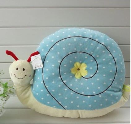 Free shipping 45*35cm plush animals snail high quality soft stuffed pillow cute dot baby toy four colors birthday gifts | Игрушки и