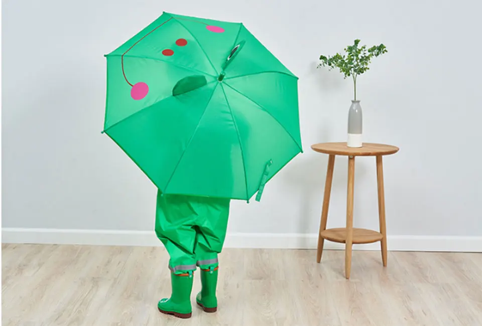 Yesello детский зонтик с 3D ушками для девочек и мальчиков, милый мультяшный детский зонтик, креативный зонтик с длинной ручкой в виде животного, школьный подарок