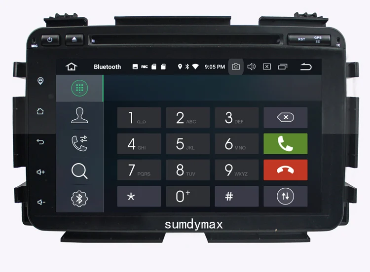 Perfect 8"octa core android 9.0 car dvd radio gps for Honda HRV VEZEL XRV with TDA 7851 PX5 wifi 4G RAM 64G ROM bluetooth audio stereo 10