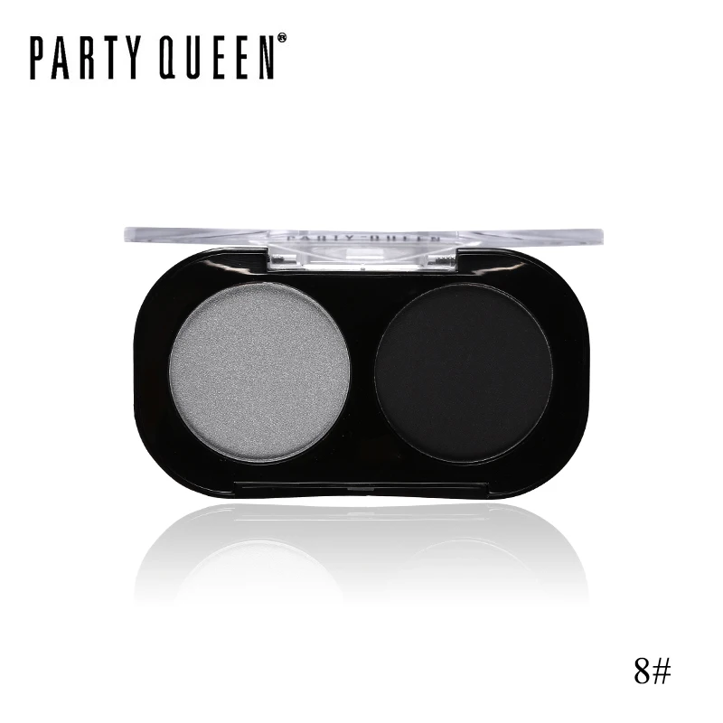 Party Queen Shimmer Matte 2 вида цветов Палитра теней для век Косметика телесный Пигмент Макияж интенсивный блеск цвет земли дымчатые тени для век - Цвет: 08