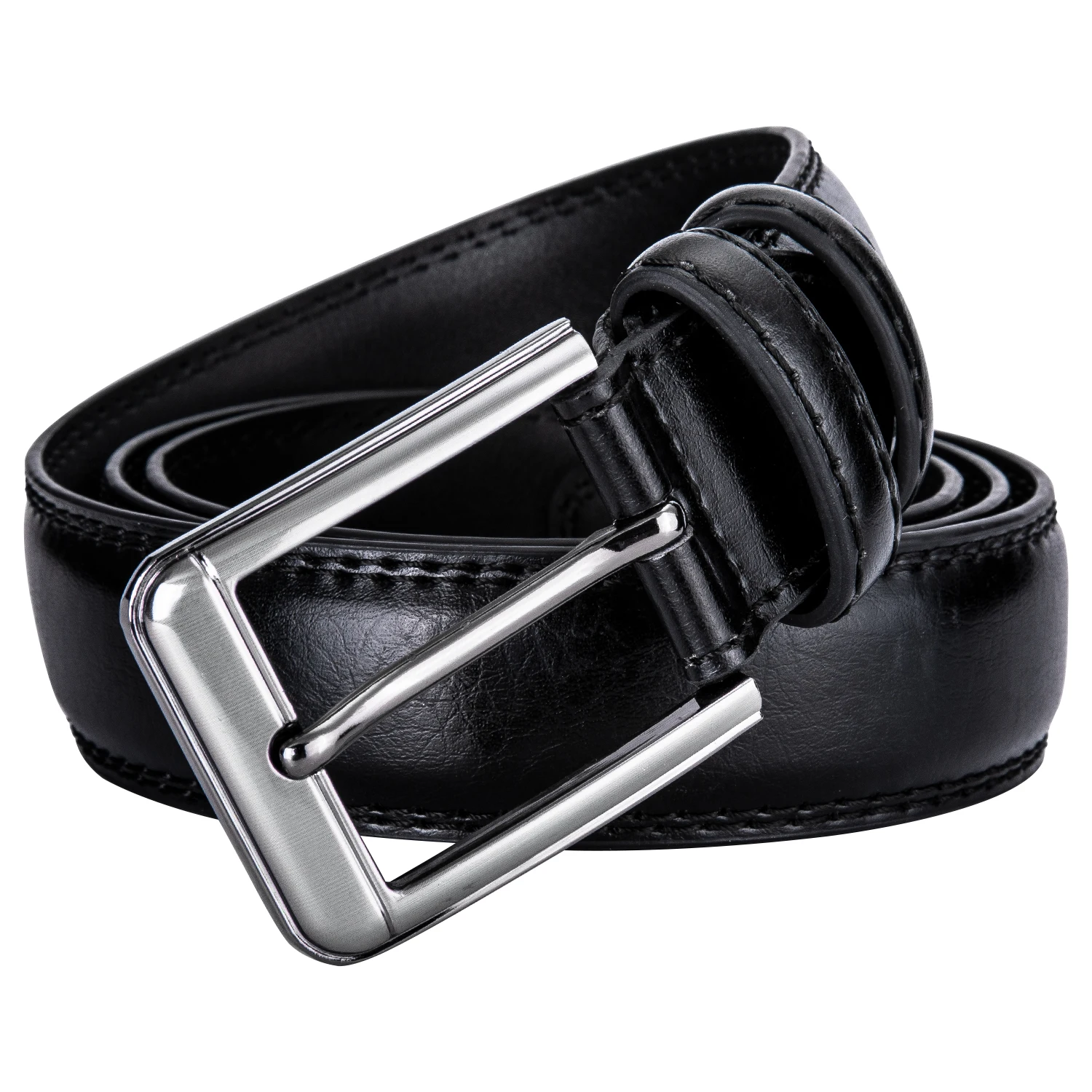 Men Needle Buckle Business Casual Cowhide Real Leather Belts Brand