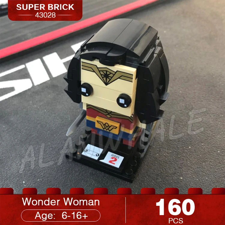 12 видов BrickHeadz фигурки супергероев Капитан Америка Железный человек Халк Ллойд Робин Чудо-Женщина модель строительные блоки игрушки