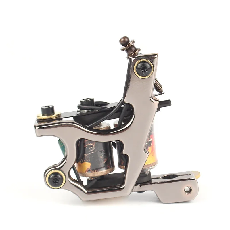 Professional 10 Wrap Coils Tattoo Machine Aluminium Alloy Frame for