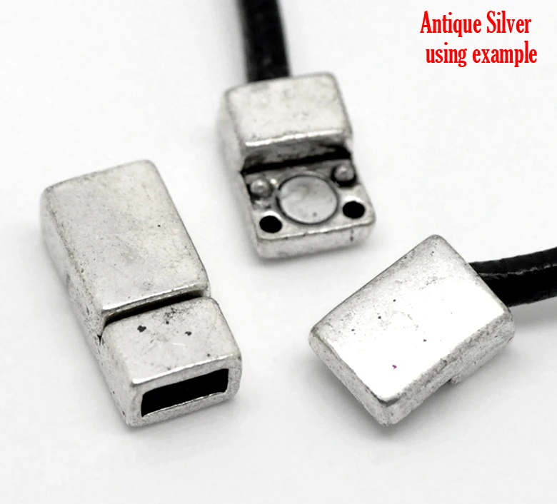 

DoreenBeads Copper+Magnetic Hematite Toggle Clasps Rectangle Antique Silver 18.0mm( 6/8") x 9.0mm( 3/8"), 1 Piece 2015 new
