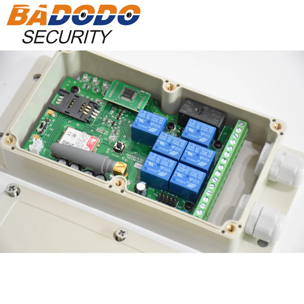 Badodo Seven relay output GSM remote controller Box (DC12V-24V Power supply) GSM Relay Support SMS Dial and DTMF to control
