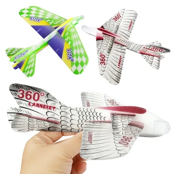 

2pcs/set Children Magic Swing Plane 360 Cyclotron Plane Assembled Children Outdoor Creative Toys Mini Multi-colored Toys