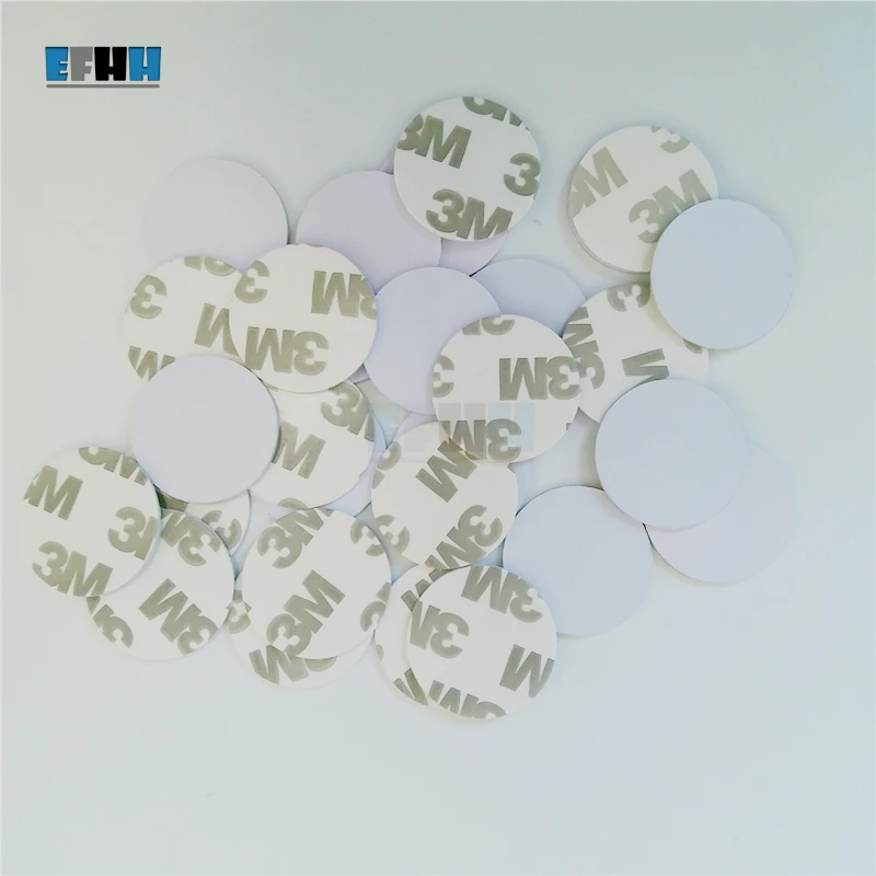 125 кГц T5577/T5557/T5567/T5200 перезаписываемые RFID Монета с 3 м липкой Стикеры в Карточки