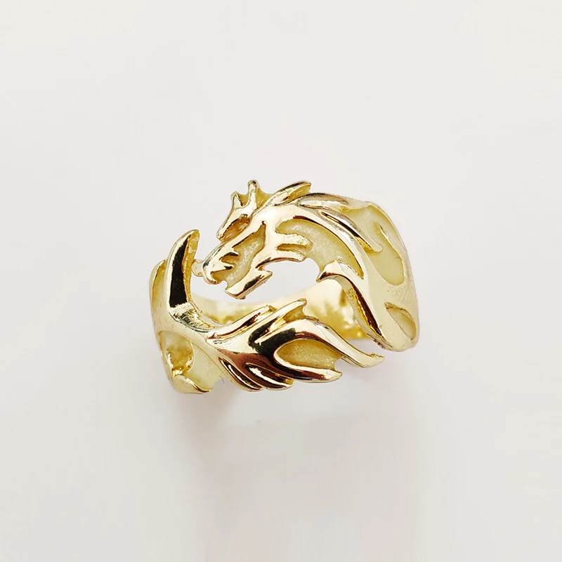 Luminous Glowing In The Dark Moon Dragon Ring for Men Adjustable size Noctilucent Night Light Jewelry - Image 5