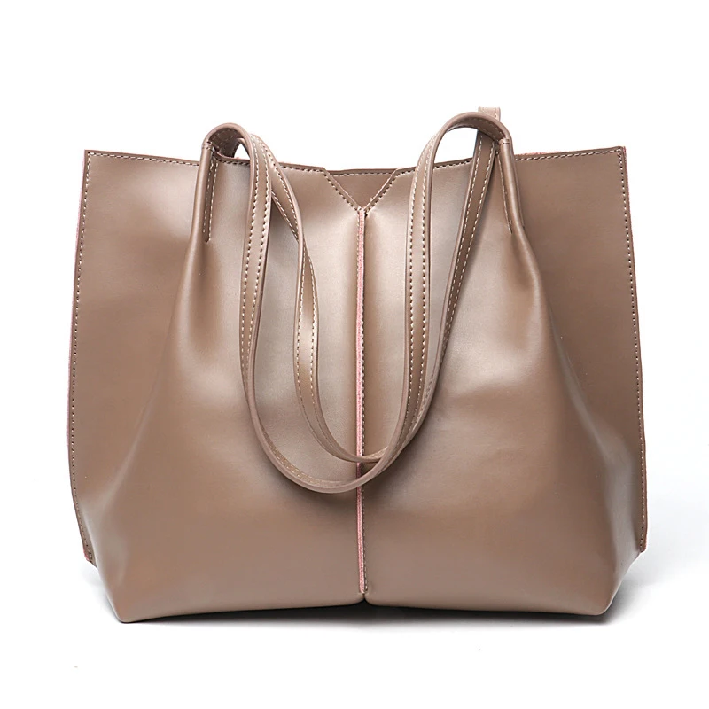 

High Quality Large Capacity Ladies Split Leather Classic Design Handbag Multi-Function Long-Distance Travel Dignified Handba