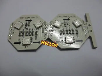 

10X Double Side 5050 RGB WS2801 IC LED Module Board Via Hong Kong Post Airmail