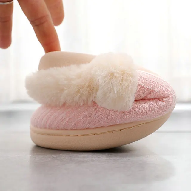 Women Indoor Cozy Super Soft And Comfortable Plush Fur House Slippers Shoes Woman (3)