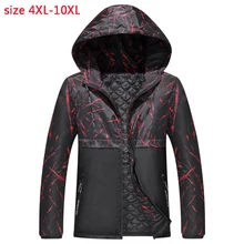 Новое поступление, Осень-зима, супер большие размеры, Мужская ветровка, камуфляжная повседневная мужская куртка, плюс размер 4XL5XL6XL7XL8XL9XL10XL