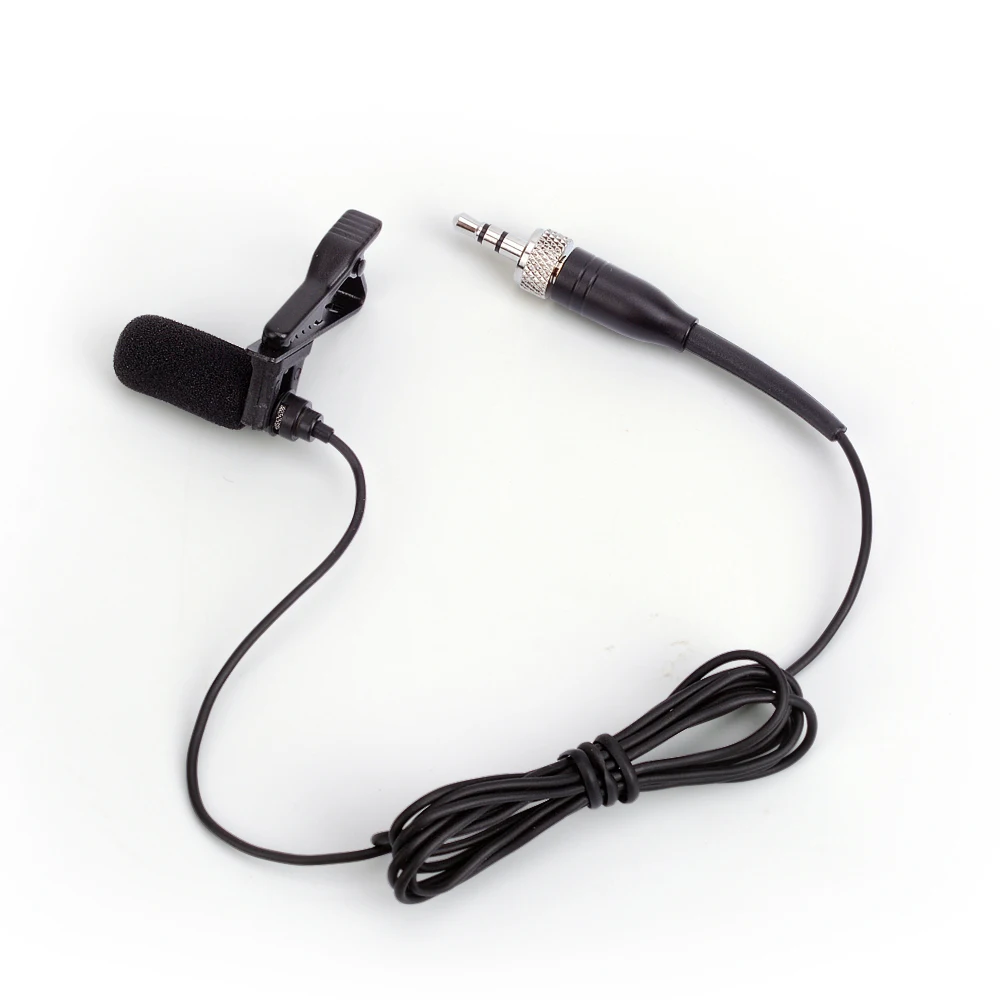 

Large Range Sound-absorbing !! Professional 3.5mm Lapel Mini Condenser Microphone for Sennheiser Wireless Bodypack Screw jack