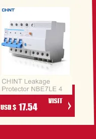 CHINT выключатель утечки автоматический выключатель NBE7LE 1P+ N 20A утечки Автоматический Выключатель Электрический шок протектор