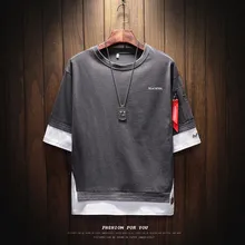 Новая мужская футболка с коротким рукавом и круглым вырезом, Мужская хип-хоп Футболка с принтом, известная брендовая мужская футболка, брендовая мужская футболка в стиле хип-хоп