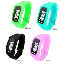 Digital LCD Pedometer Strap-hand Pedometer Sport Bracelet Watch Run Step Calorie Counter Walking Distance Electronic Counter