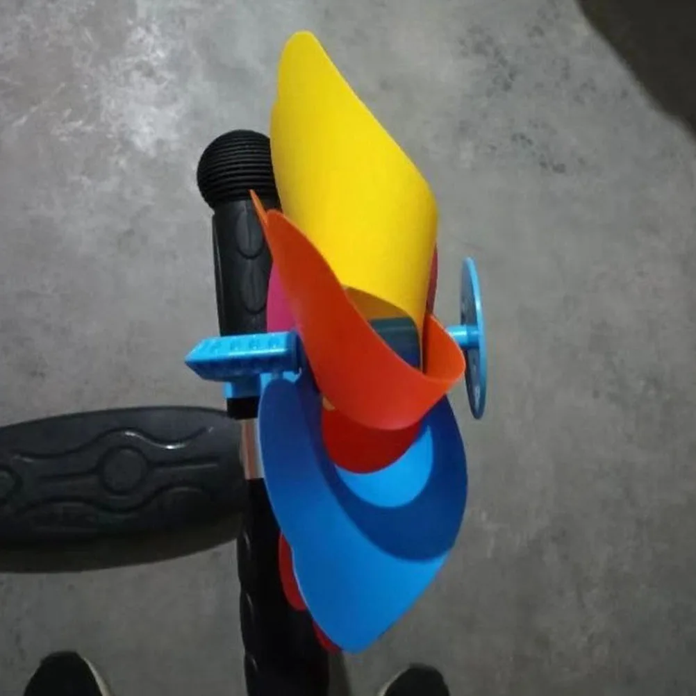 1 шт. красочная пластиковая декоративная прочная ветряная игрушка для скутера велосипеда крутящаяся игрушка