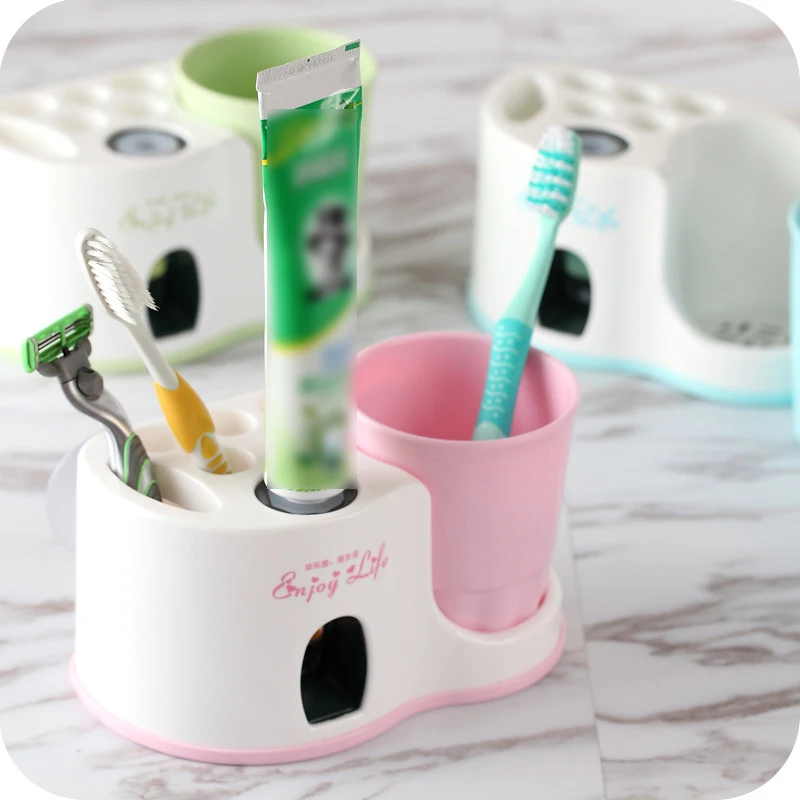 Аксессуары для ванной комнаты автоматический дозатор зубной пасты соковыжималка на присоске держатель для зубной щетки стеллаж для хранения
