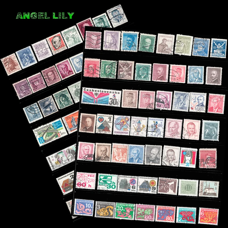

70 PCS/lot Czechoslovakia Used Postage Stamps With Post Mark For Collection